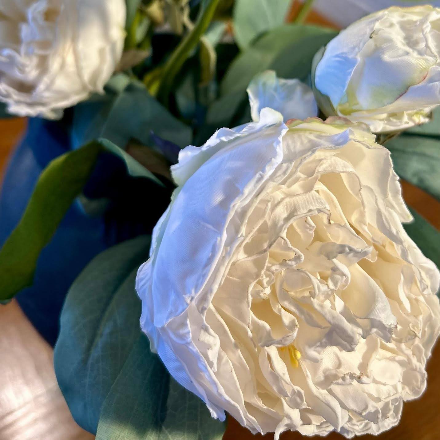 White Peony Spray