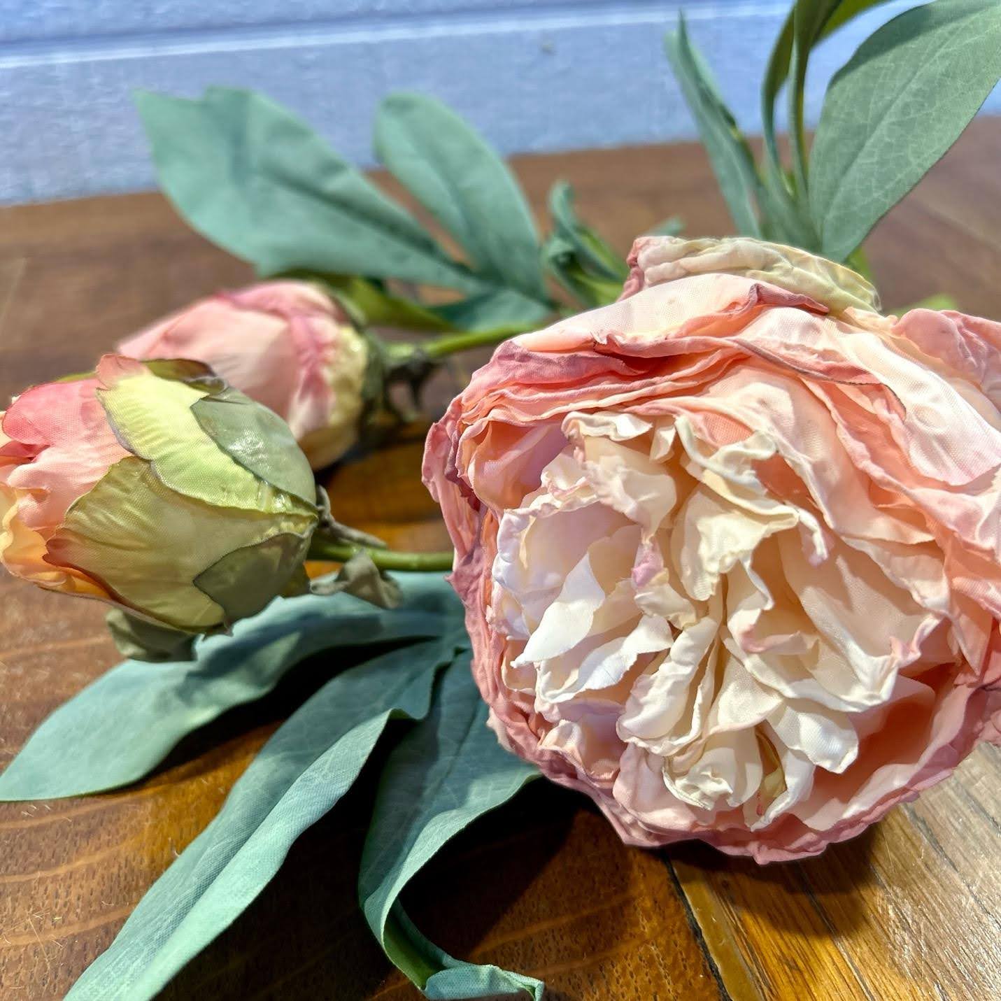 Pink Peony Spray