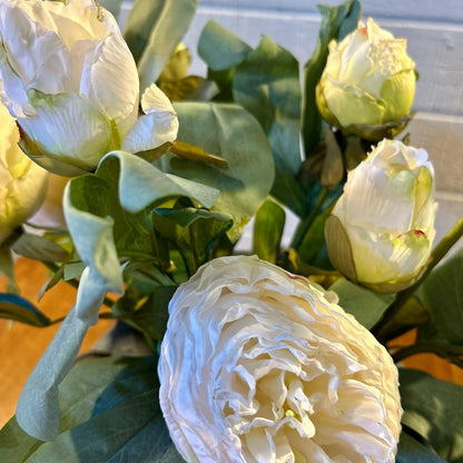 White Peony Spray
