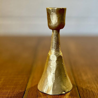 Set of 2 Brass Candle Holders