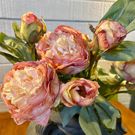 Pink Peony Spray