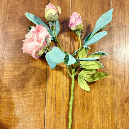 Pink Peony Spray