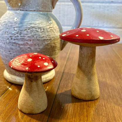 Large Wooden Mushroom