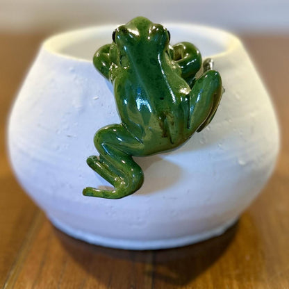 Climbing Frog Pot Hanger